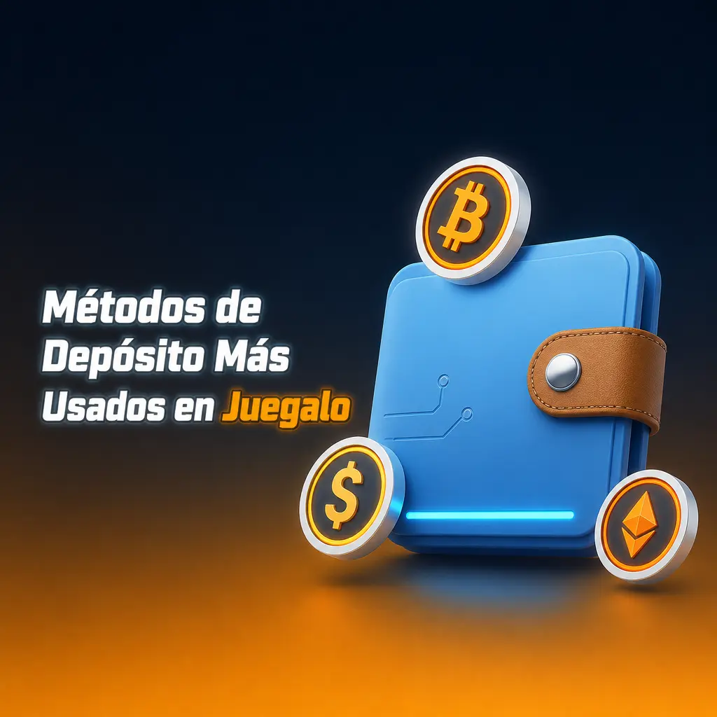 Métodos de depósito disponibles en Juegalo