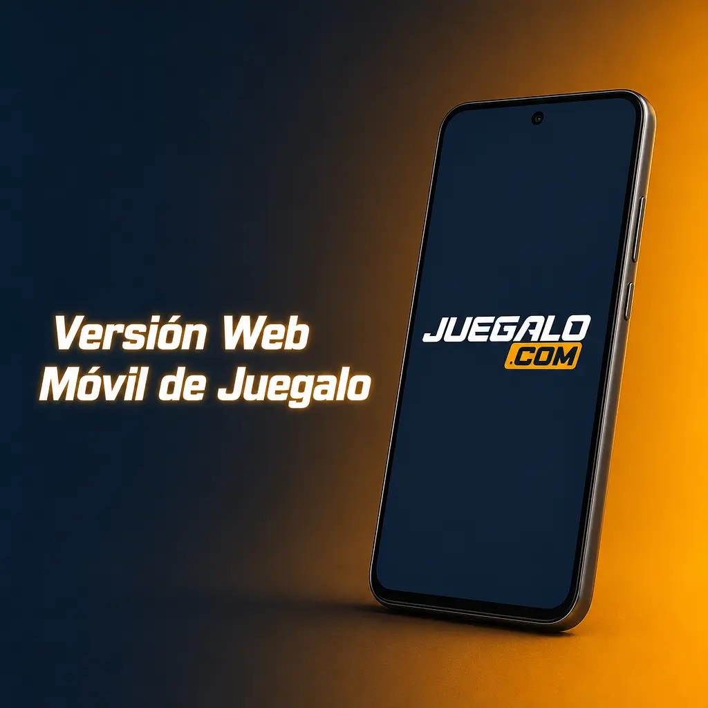 Versión web móvil de Juegalo en un smartphone